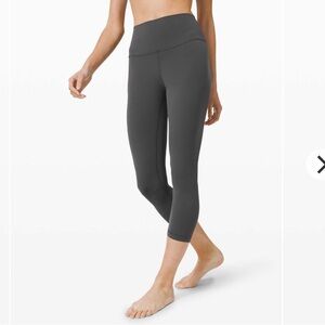 Lululemon Align Crop Leggings Graphite Gray